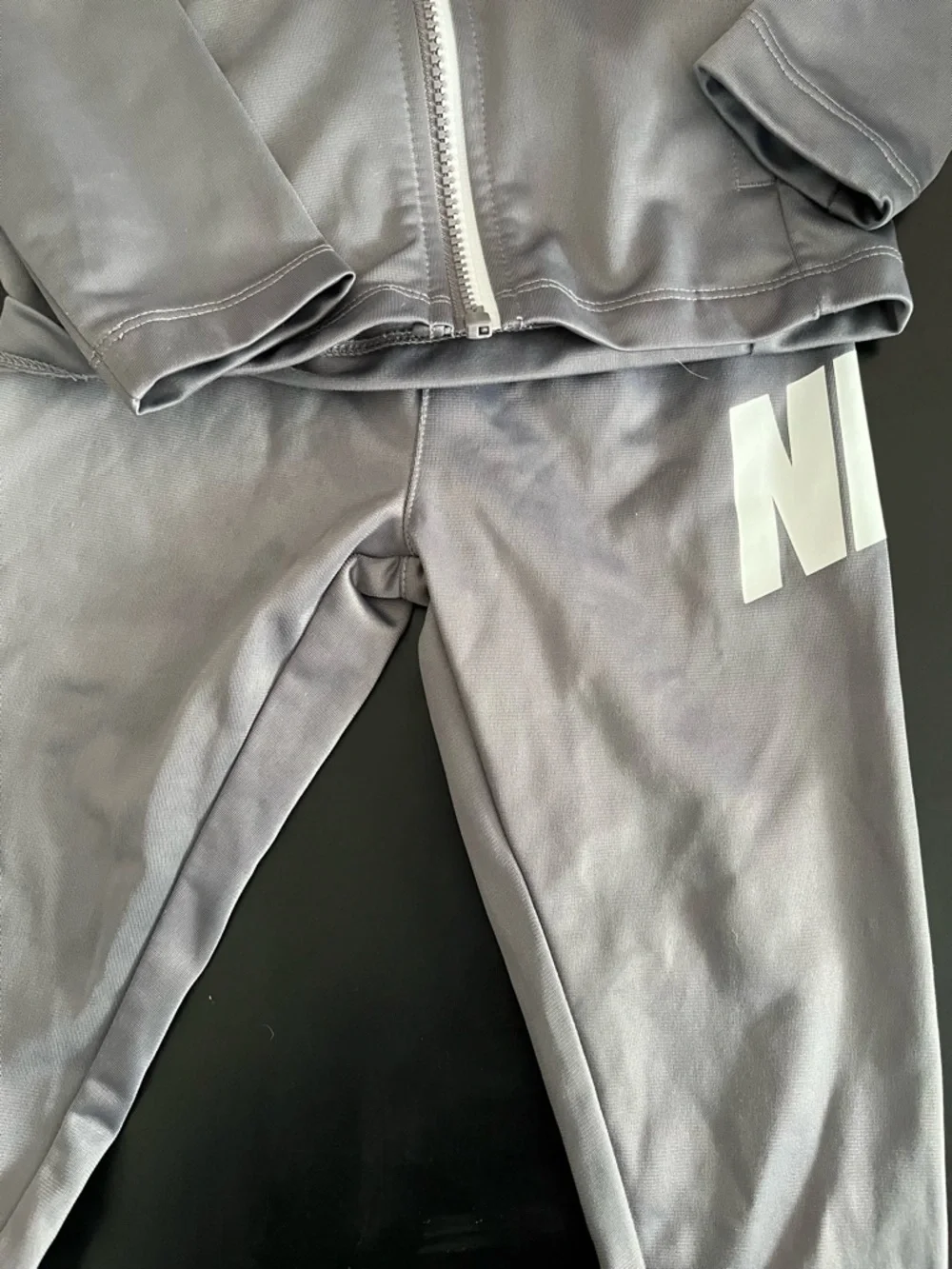 Nike Grey Youth Zip-Up Track Jacket & Pants - Picture 2 of 4